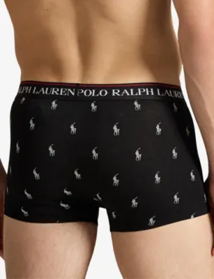 POLO RALPH LAUREN Classic Pack of Three Stretch-Cotton Trunks detail 3