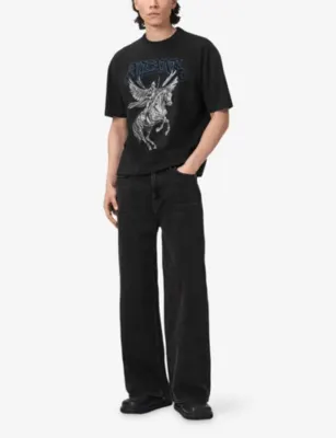 ALLSAINTS Vanguard Branded Cotton-Jersey T-Shirt detail 2