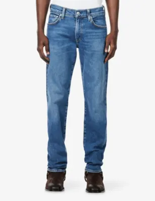 CITIZENS OF HUMANITY Elijah Straight-Leg Cotton-Blend Jeans detail 3
