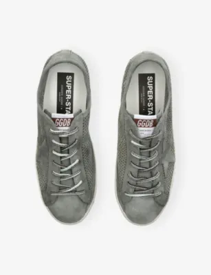 GOLDEN GOOSE Super Star 35567 Perforated Suede Trainers - EUR 46 / 12 UK MEN in GREY, additional product view 2