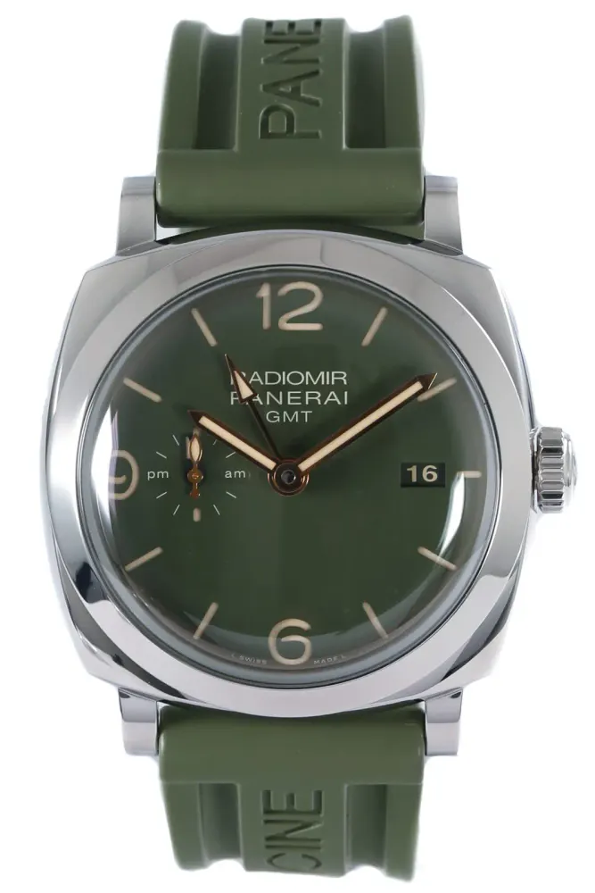 Panerai Radiomir GMT PAM00998 — 2021 — Very good in Green Quarter Arabic – Pre-owned watches