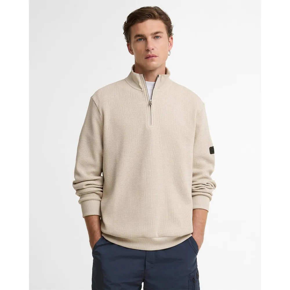 Barbour International Men's Quarter Zip Fleece detail 2