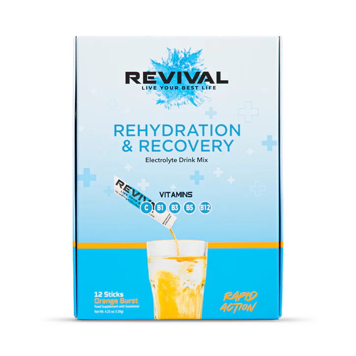 REVIVAL Rehydration & Recovery - Orange Burst 12 pack detail 2