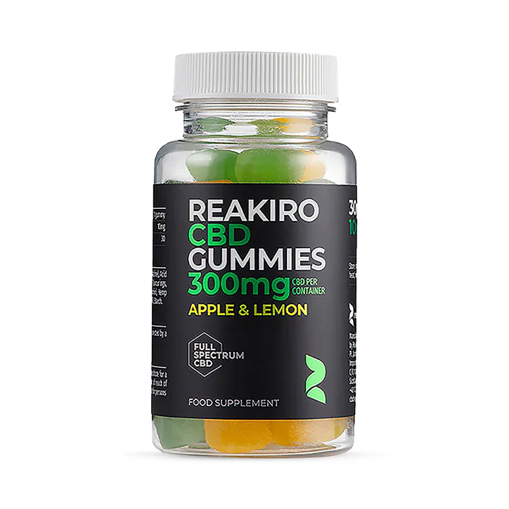 Reakiro CBD 10mg Apple & Lemon Flavour 30 Gummies, additional product view 2