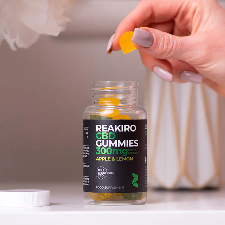 Reakiro CBD 10mg Apple & Lemon Flavour 30 Gummies, additional product view 3
