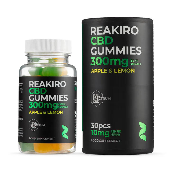 Reakiro CBD 10mg Apple & Lemon Flavour 30 Gummies