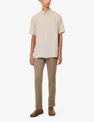 SUNSPEL Regular-Fit Short-Sleeve Linen Shirt detail 2