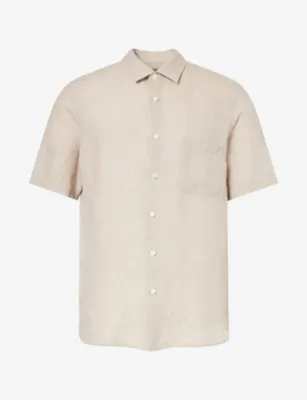 SUNSPEL Regular-Fit Short-Sleeve Linen Shirt