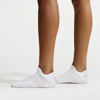 Nike Running Lightweight No-Show Socks (1 Pair) - White/Black/Pure Platinum in White/Black/Pure Platinum – Nike men's and unisex