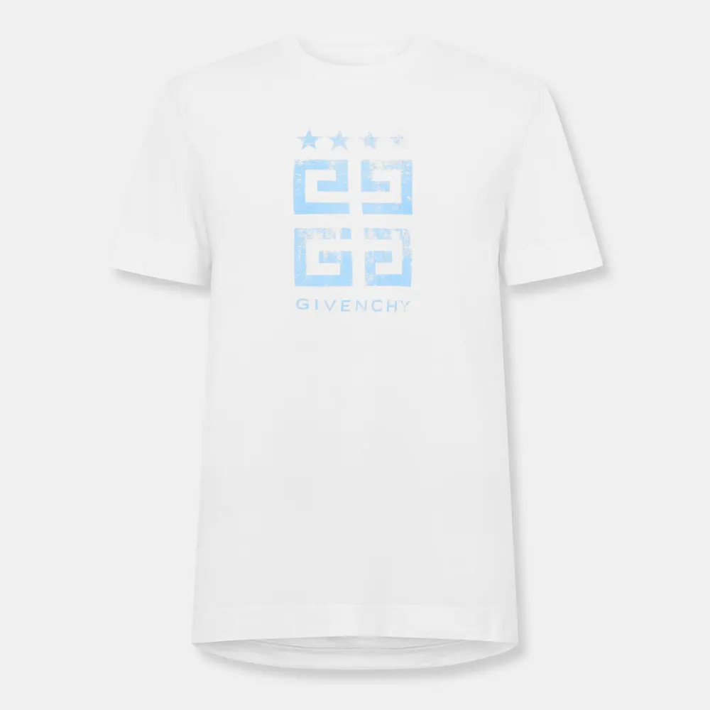 GIVENCHY 4g Emblem T-Shirt in White – Clothing