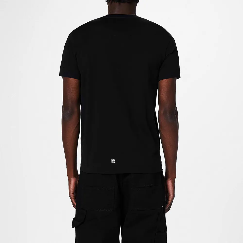 GIVENCHY 4g Emblem T-Shirt in Black/White, additional product view 3
