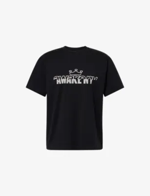 AWAKE NY Headcrack Logo-Print Cotton T-Shirt