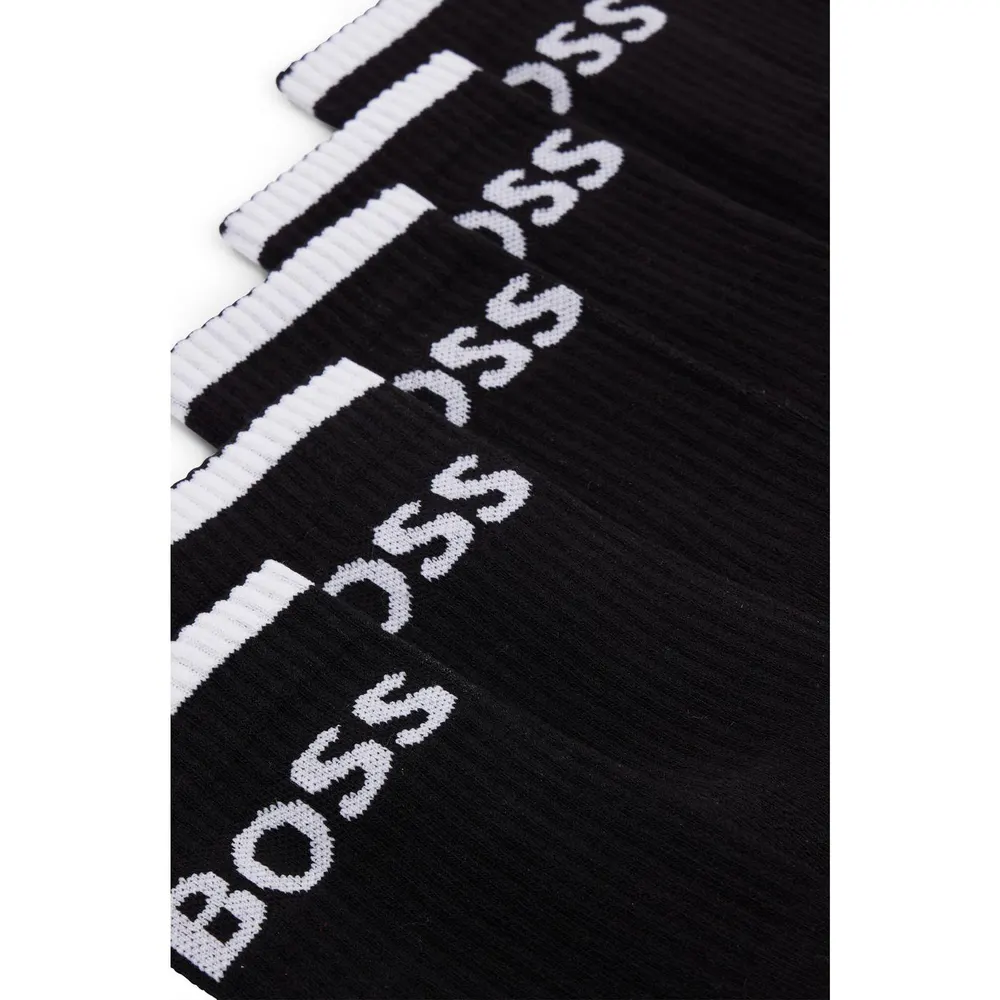 Boss Mens BOSS Bodywear Stripe Crew Socks with Logo Detail detail 2