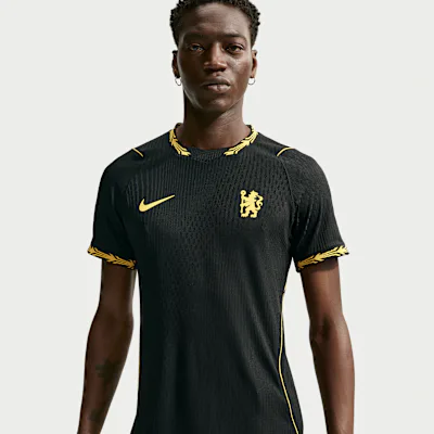 Nike Chelsea F.C. 2026/27 Match Away Men's Nike Aero-FIT Football Authentic Shirt - Black/Midwest Gold/Midwest Gold