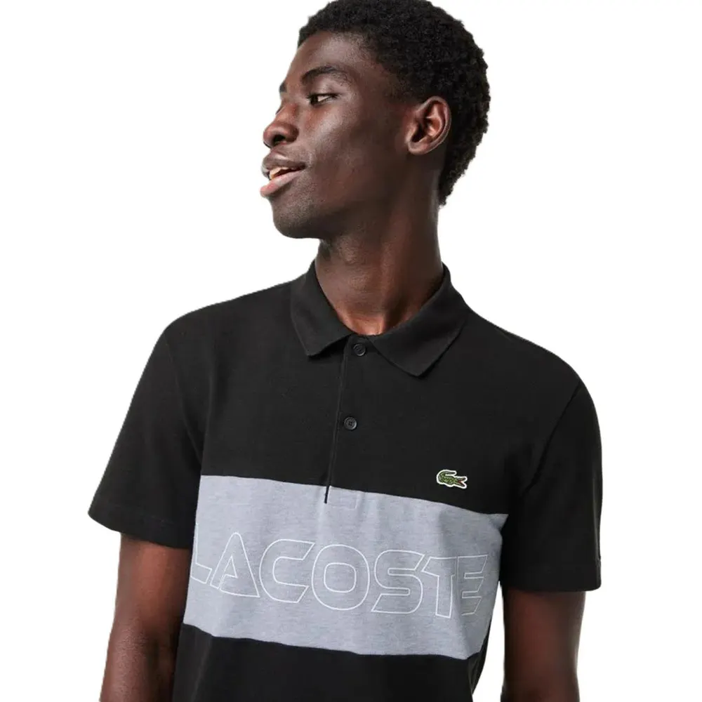 Lacoste Men's Piqué Short Sleeve Polo Shirt detail 3