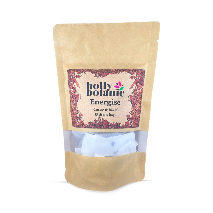 Holly Botanic Energise Tisane | Cacao & Maté | 15 Tea Bags