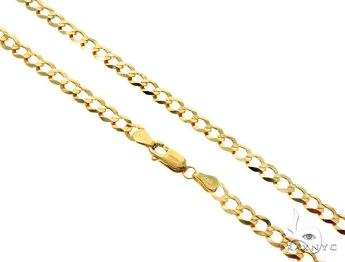 JALGAS - SKYLINE JEWELRY 10k Yellow Gold Curb Link Chain 5mm 20 Inches 63794 in Yellow / 20 Inches – Chain