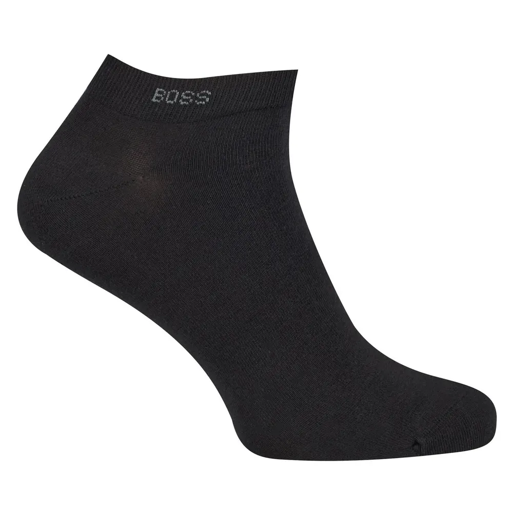 Boss 2 Pack Trainer Socks in Black 001, additional product view 2