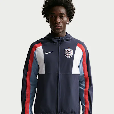 Nike England Energy Men's Nike Dri-FIT Football Woven Jacket - Obsidian/Work Blue/Speed Red/White in Obsidian/Work Blue/Speed Red/White – Nike men's and unisex