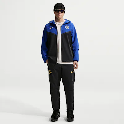 Nike Chelsea F.C. Tech Men's Nike Football Woven Pants - Pitch Blue/Midwest Gold