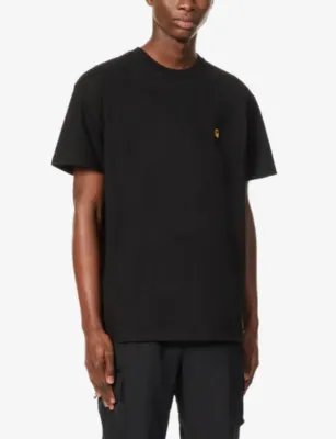 CARHARTT WIP Chase brand-embroidered cotton-jersey T-shirt detail 3