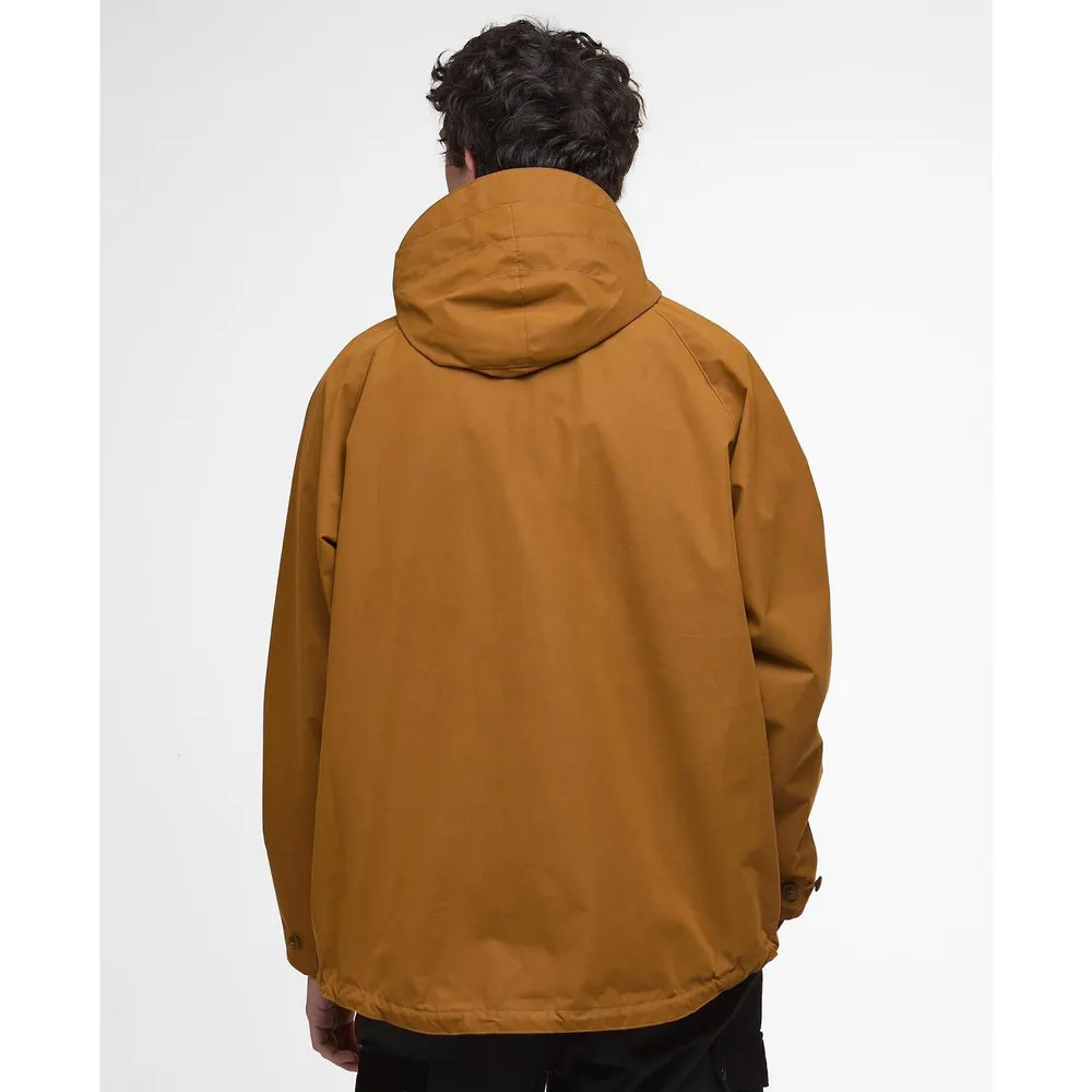 Barbour Men's Re-Engineered Wading Spey Showerproof Detachable Hood Long Sleeve Rain Anorak detail 3