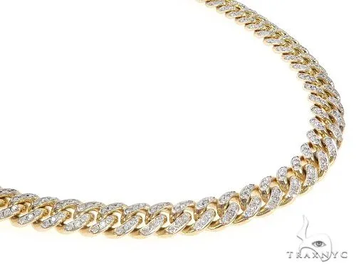 RINA - For Him FACTORY Miami Cuban Diamond Chain 24 Inches 8.7mm 65492 in Rose Gold – Chain