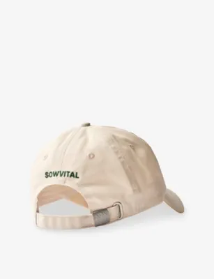 SOWVITAL Pear Embroidered Adjustable Cotton Hat, additional product view 2