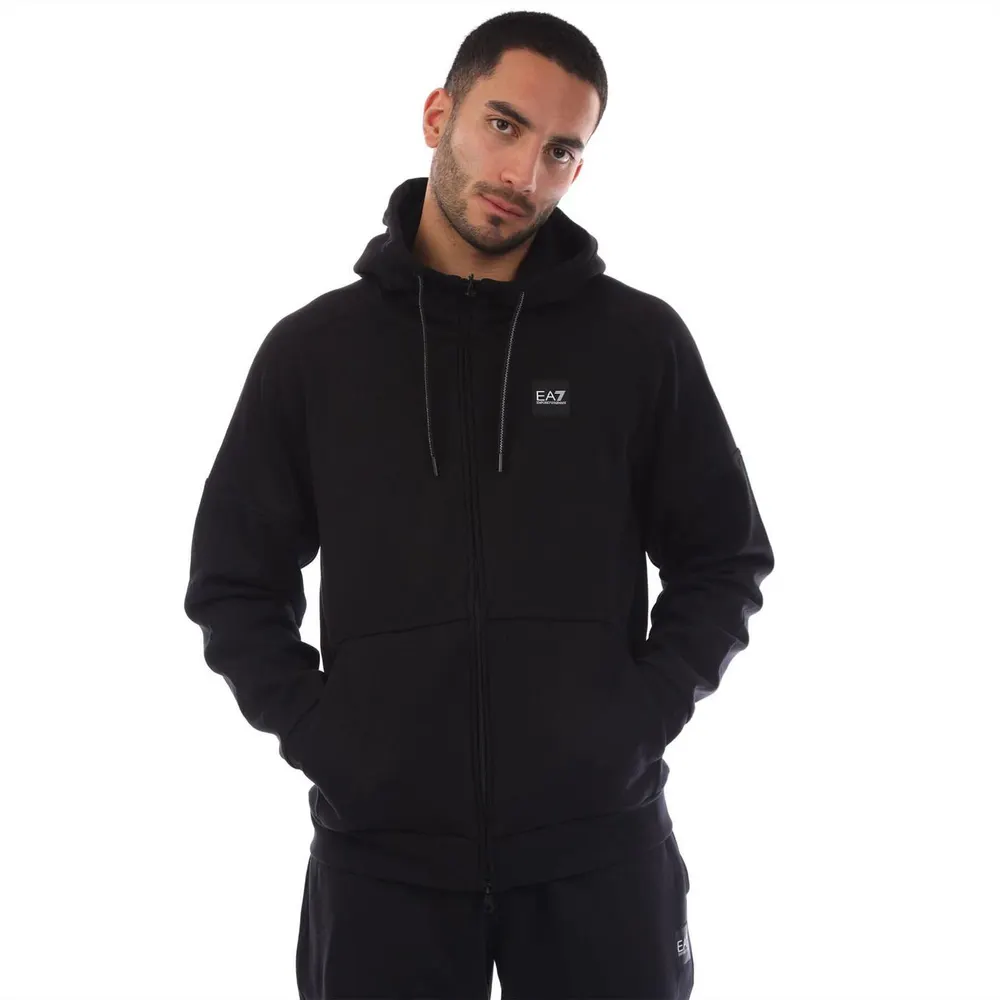 EA7 Box Logo Zip Hooded Tracksuit detail 2