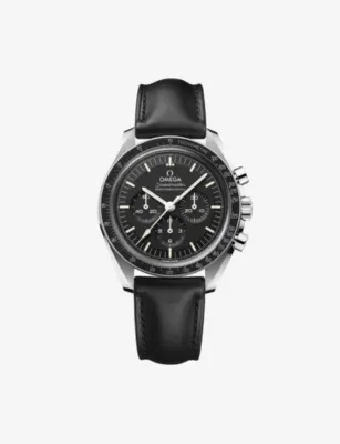OMEGA 310.32.42.50.01.002 Speedmaster Moonwatch Professional steel and leather manual chronograph watch