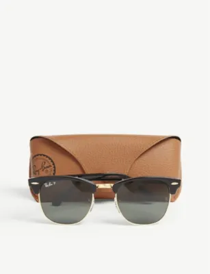 RAY-BAN RB3016 Clubmaster square-frame sunglasses detail 2