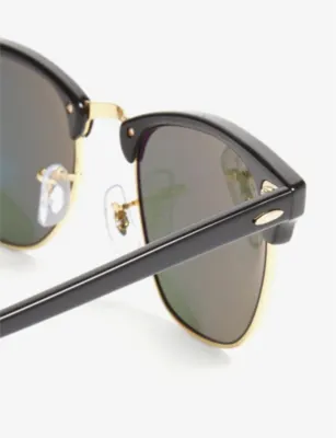 RAY-BAN RB3016 Clubmaster square-frame sunglasses detail 3