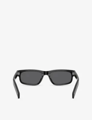 PRADA PR B11S Rectangle-Shape Acetate Sunglasses detail 3