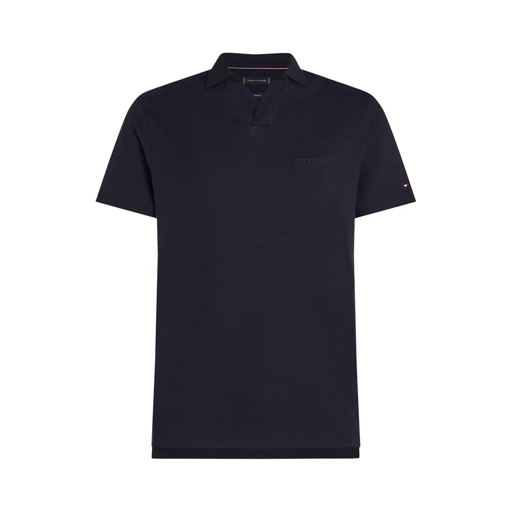 Tommy Hilfiger Men's Cotton Linen Terry Short Sleeve Polo Shirt