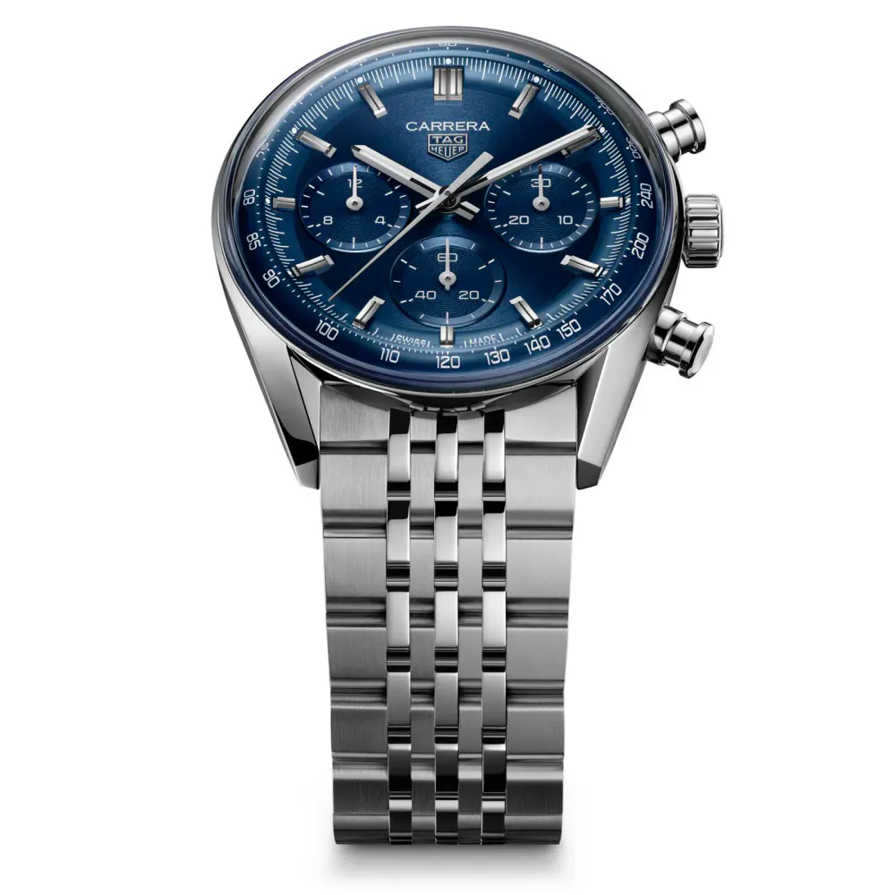 TAG Heuer Carrera Chronograph 41mm Mens Watch Blue in Blue, additional product view 2