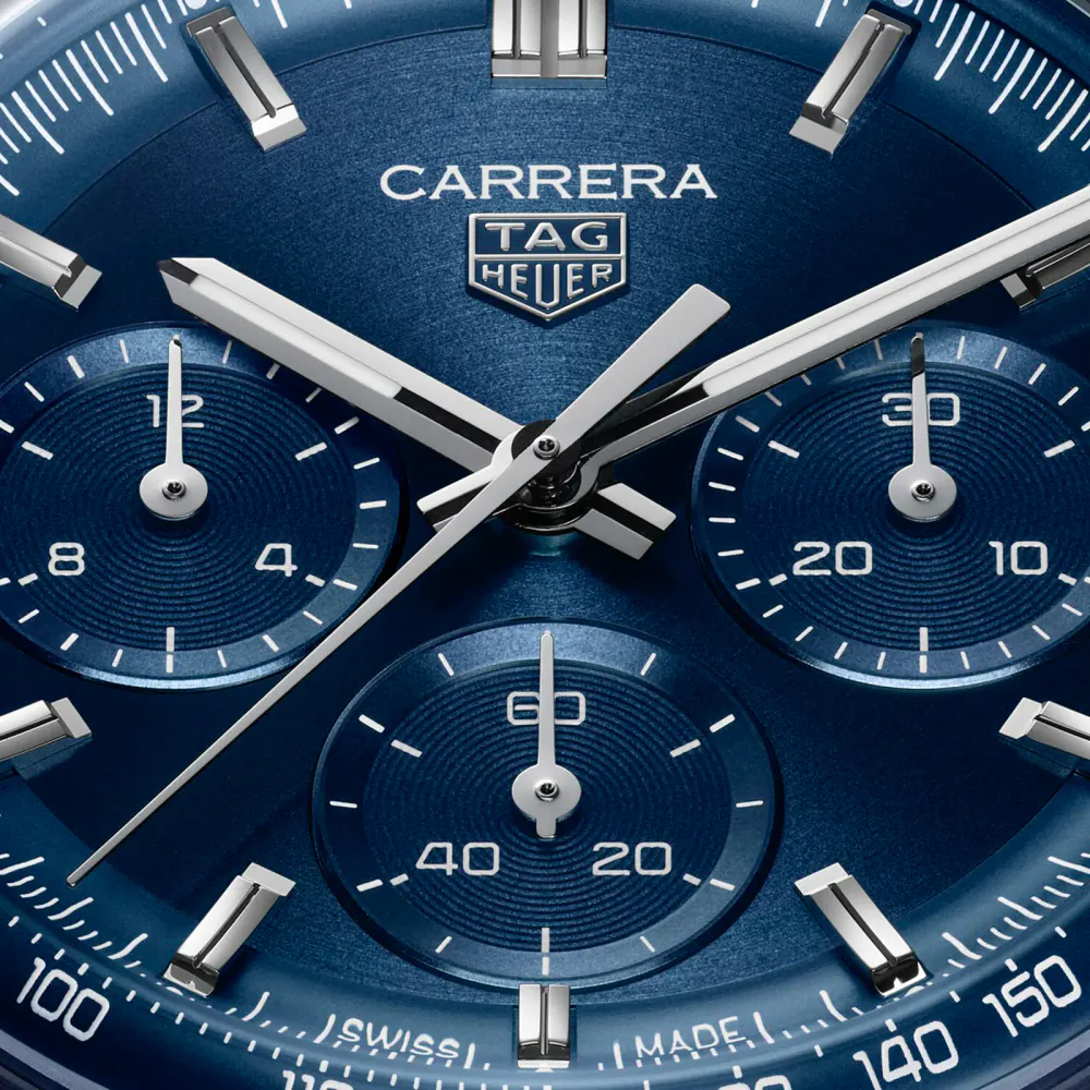 TAG Heuer Carrera Chronograph 41mm Mens Watch Blue in Blue, additional product view 3