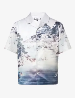 1886 Japanese Bay Printed Satin Shirt