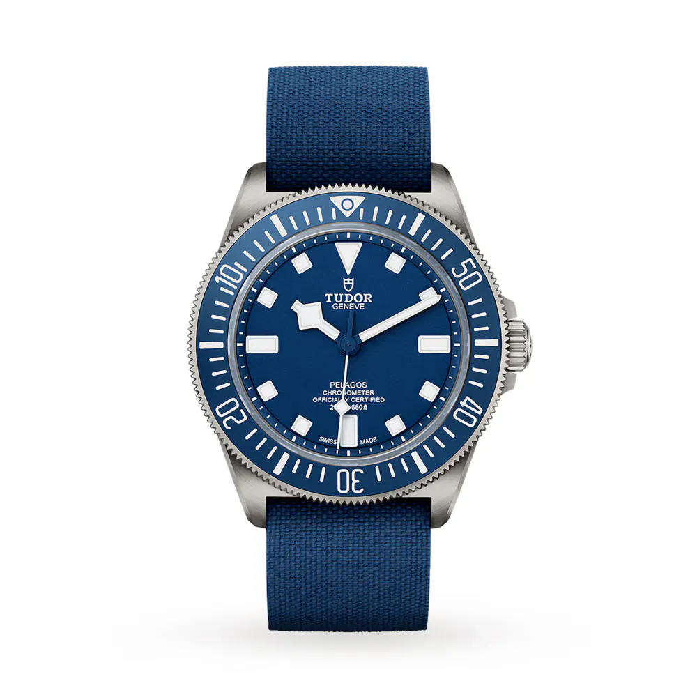 Tudor Pelagos FXD 42mm Titanium Case, Blue Dial detail 2