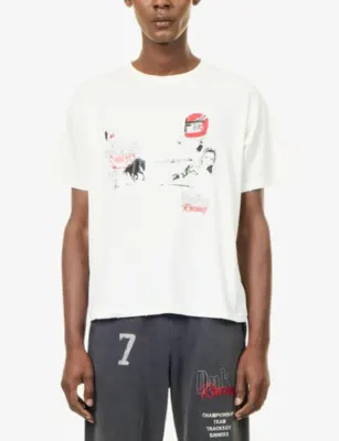 DUKE & DEXTER Mc Smoke Graphic-Print Cotton T-Shirt detail 3