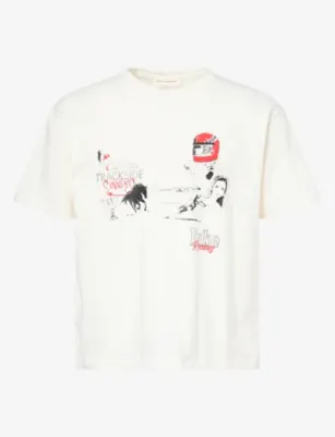 DUKE & DEXTER Mc Smoke Graphic-Print Cotton T-Shirt