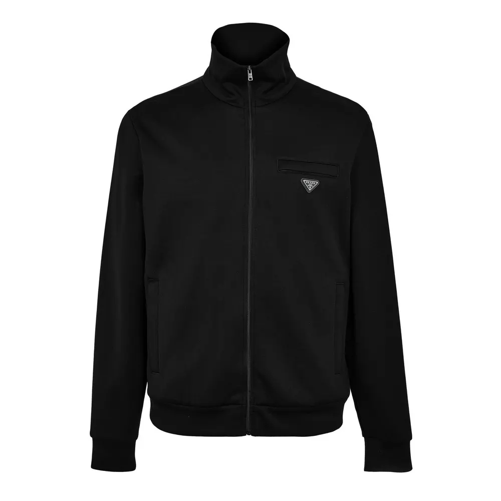 Prada Men's Technical Fabric Relaxed Fit Tracksuit Top