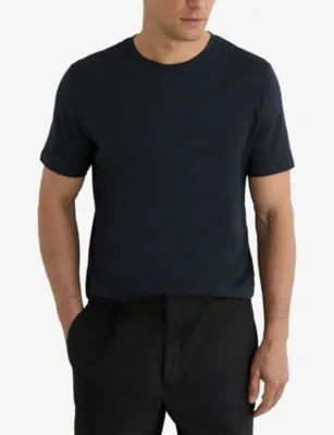 REISS Bless Pack Of Three Tailored-Fit Cotton-Jersey T-Shirt detail 2