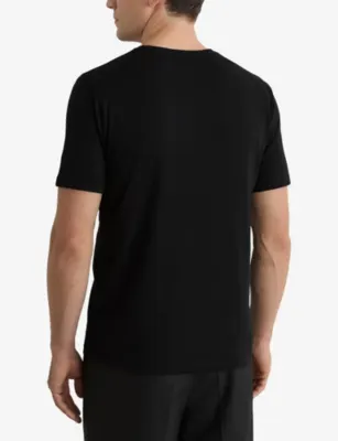 REISS Bless Pack Of Three Tailored-Fit Cotton-Jersey T-Shirt detail 3