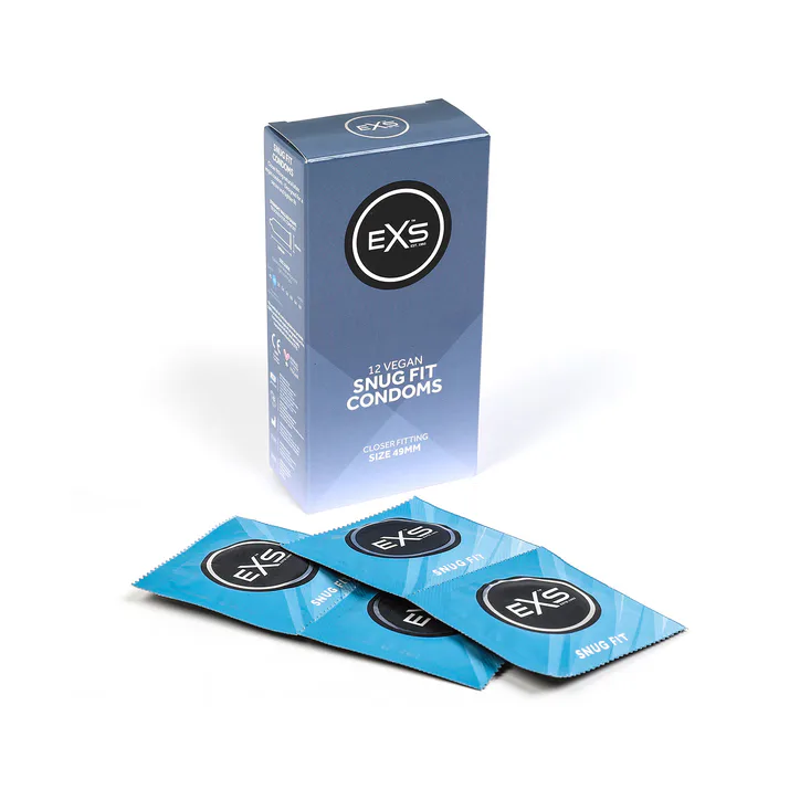 EXS Snug Fit 49mm Condoms Smaller Size Vegan 12 Pack, additional product view 3