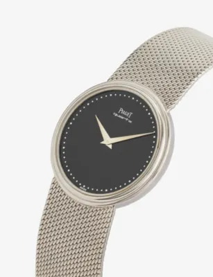 REFor Him WATCHES Pre-Loved Piaget 18ct White and Yellow-Gold Stainless-Steel Quartz Watch detail 2