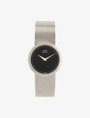 REFor Him WATCHES Pre-Loved Piaget 18ct White and Yellow-Gold Stainless-Steel Quartz Watch