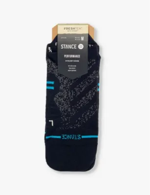 STANCE Run branded-print stretch-woven socks - Blk - S