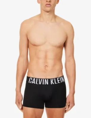 CALVIN KLEIN Intense Power Pack of Three Stretch-Jersey Trunks detail 2