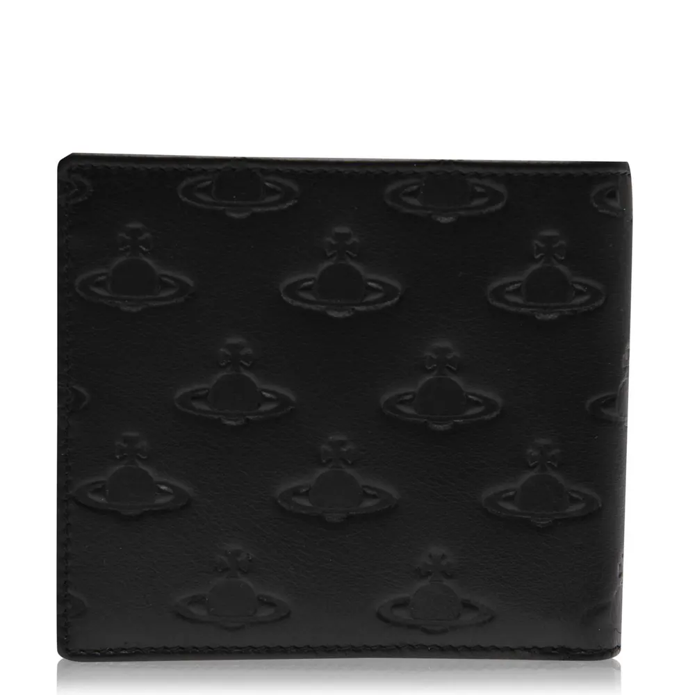 Vivienne Westwood Men's Embossed Leather Saturn Orb Wallet detail 2