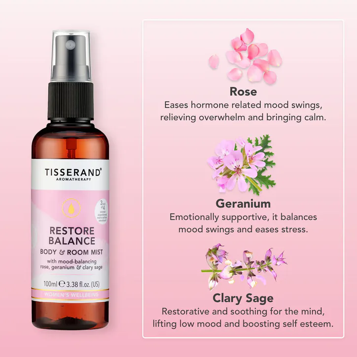 Tisserand Restore Balance Body & Room Mist 100ml, additional product view 3
